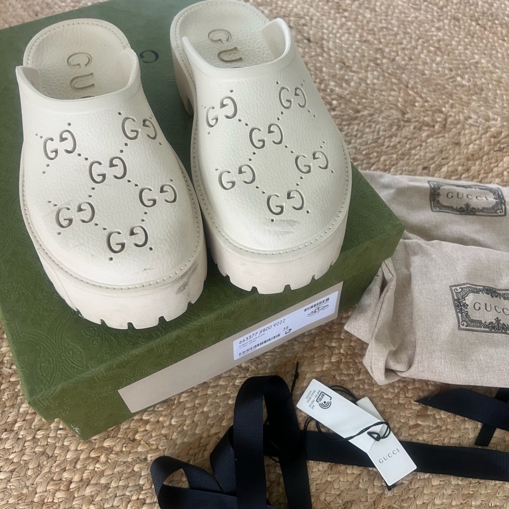 Authentic Cream Clogs